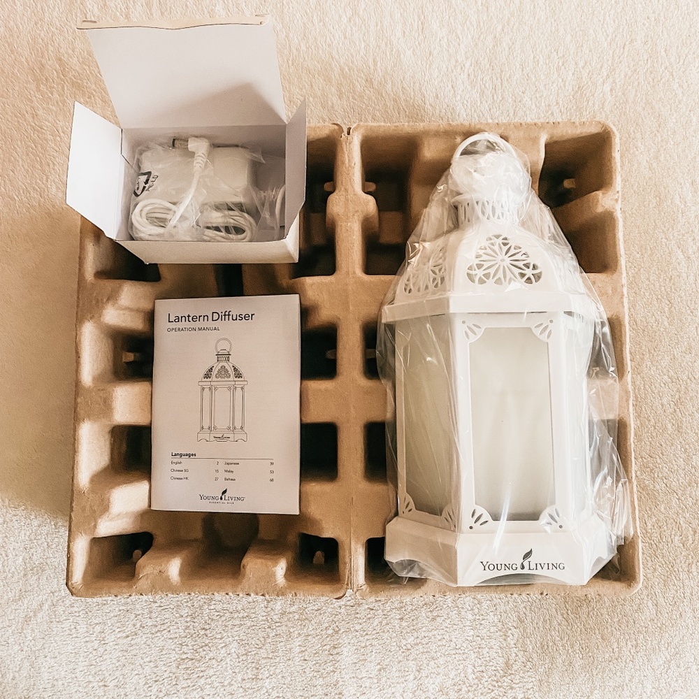NEW Young Living Essential Oils White Lantern Diffuser -- Brand New - Picture 3 of 6